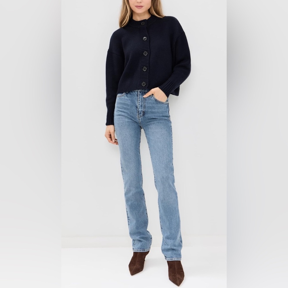 FRAME The Ruler High Rise Straight Leg Blue Denim Jeans sz 27 Minimalist - Picture 14 of 16